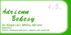 adrienn bekesy business card