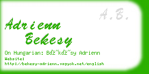 adrienn bekesy business card